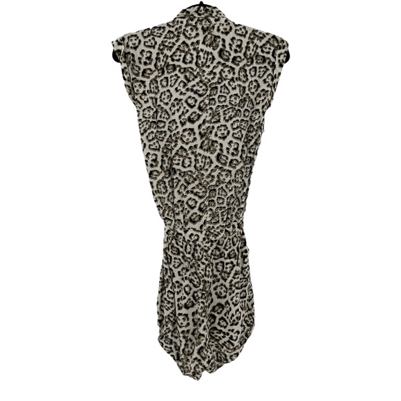 One Teaspoon Brooklyn Jumpsuit Romper Stone Leopard Animal Print - Picture 9 of 15